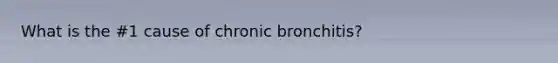 What is the #1 cause of chronic bronchitis?