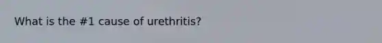 What is the #1 cause of urethritis?