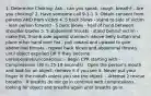 1. Determine Choking: Ask - can you speak, cough, breath? - Are you choking? 2. Have someone call 9-1-1 3. Obtain consent from parents AND from victim 4. 5 back blows - stand to side of victim - lean person forward - 5 back blows - heel of hand between shoulder blades 5. 5 abdominal thrusts - stand behind victim - make fist, thumb side against stomach, above belly button and place other hand over fist - pull inward and upward to give abdominal thrusts - repeat back blows and abdominal thrusts until object expelled OR If they become unresponsive/unconscious: - Begin CPR starting with - Compressions (30 in 15-18 seconds) - Open the person's mouth and look for an object, remove it if you see it. Never put your finger in the mouth unless you see the object. - Attempt 2 rescue breaths - If breaths do not go in continue with compressions, looking for object and breaths again until breaths go in.