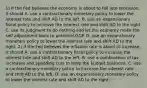 1) If the Fed believes the economy is about to fall into​ recession, it should A. use a contractionary monetary policy to lower the interest rate and shift AD to the left. B. use an expansionary fiscal policy to increase the interest rate and shift AD to the right. C. use its judgment to do nothing and let the economy make the self adjustment back to potential GDP. D. use an expansionary monetary policy to lower the interest rate and shift AD to the right. 2) If the Fed believes the inflation rate is about to​ increase, it should A. use a contractionary fiscal policy to increase the interest rate and shift AD to the left. B. use a combination of tax increases and spending cuts to keep the budget balanced. C. use a contractionary monetary policy to increase the interest rate and shift AD to the left. D. use an expansionary monetary policy to lower the interest rate and shift AD to the right.