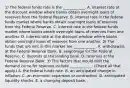 1) The federal funds rate is the​ ____________. A. interest rate at the discount window where banks obtain overnight loans of reserves from the Federal Reserve. B. interest rate in the federal funds market where banks obtain overnight loans of reserves from the Federal Reserve. C. interest rate in the federal funds market where banks obtain overnight loans of reserves from one another. D. interest rate at the discount window where banks obtain overnight loans of reserves from one another. 2) The funds that are lent in this market are​ ____________. A. withdrawals at the Federal Reserve Bank. B. seignorage for the Federal Reserve. C. deposits at the lending bank. D. reserves at the Federal Reserve Bank. 3) The factors that would shift the demand curve for reserves include​ ____________. ​(Check all that apply.​) A. the federal funds rate. B. an anticipated change in inflation. C. an economic expansion or contraction. D. anticipated liquidity shocks. E. a changing deposit base.