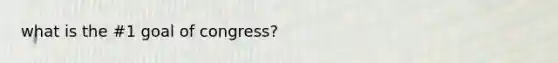 what is the #1 goal of congress?