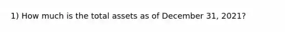 1) How much is the total assets as of December 31, 2021?