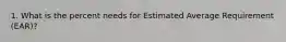 1. What is the percent needs for Estimated Average Requirement (EAR)?