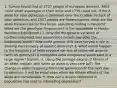 1. Survey found that of 4737 people of european descent, 3002 could smell asparagus in their urine and 1735 could not. If the A allele for odor detection is dominant over the G allele for lack of odor detection, and 1027 people are heterozygotes, what are the allele frequencies for this locus, assuming mating is random? What are the genotype frequencies? Is the population in Hardy-weinberg Equilibrium? 2. Why did the genetic variation of northern elephant seal populations remain low after the bottleneck event? How could genetic drift have played a role in slowing the recovery of genetic diversity? 3. What would happen to the frequency of heterozygous carriers of sickle-cell anemia (with AS genotype) if mosquitos were completely eradicated in a large region? Explain. 4. Using the average excess of fitness of an allele, explain why when an allele is very rare (p0), the change in allele frequency from one generation to the next due to selection () will be small even when the fitness effects of the allele are considerable 5. How can a drastic reduction in population size lead to inbreeding depression?