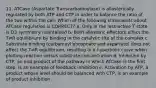 11. ATCase (Aspartate Transcarbamoylase) is allosterically regulated by both ATP and CTP in order to balance the ratio of the two within the cell. Which of the following statements about ATCase regulation is CORRECT? a. Only in the less-active T state is D3 symmetry maintained b. Both allosteric effectors affect the T⇌R equilibrium by binding in the catalytic site of the complex c. Substrate binding (carbamoyl phosphate and aspartate) does not affect the T⇌R equilibrium, resulting in a hyperbolic curve when plotting reaction versus substrate concentration d. Inhibition by CTP, an end product of the pathway in which ATCase is the first step, is an example of feedback inhibition e. Activation by ATP, a product whose level should be balanced with CTP, is an example of product inhibition