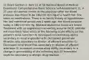 11 Exam Section 1: Item 11 of 50 National Board of Medical Examiners' Comprehensive Basic Science Self-Assessment 11. A 25-year-old woman comes to the physician after her blood pressure was found to be 180/105 mm Hg at a health fair. She takes no medications. There is no family history of hypertension. Her last menstrual period was 1 week ago. Her blood pressure today is 180/110 mm Hg. Bilateral abdominal bruits are heard. Treatment with an angiotensin-converting enzyme (ACE) inhibitor will most likely have which of the following acute effects on this patient's renal function? A) Decreased concentrating ability secondary to renal angioedema B) Decreased glomerular filtration rate secondary to dilation of efferent arterioles C) Decreased renal blood flow secondary to dilation of afferent arterioles D) Increased concentrating ability secondary to a change in permeability of the collecting duct E) Interstitial nephritis secondary to allergic drug reaction