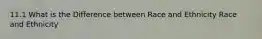 11.1 What is the Difference between Race and Ethnicity Race and Ethnicity