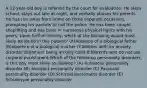 A 12-year-old boy is referred by the court for evaluation. He skips school, stays out late at night, and verbally abuses his parents. He has run away from home on three separate occasions, prompting his parents to call the police. He has been caught shoplifting and has been in numerous physical fights with his peers. Upon further history, which of the following would most likely be found in this patient? (A)Absence of a biological father (B)Absence of a biological mother (C)Mother with an anxiety disorder (D)Patient being an only child (E)Parents who do not use corporal punishment Which of the following personality disorders is this boy most likely to develop? (A) Antisocial personality disorder (B) Avoidant personality disorder (C) Paranoid personality disorder (D) Schizoid personality disorder (E) Schizotypal personality disorder