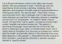 13) A 28-year-old woman comes to the office due to panic attacks. She was promoted at work 7 months ago and has experienced severe anxiety, trembling, sweating, chest tightness, and shortness of breath when giving presentations or meeting new clients. The patient says, "I have been anxious around people since I was a teenager, but it is getting worse. I know everyone can see that I'm extremely nervous in meetings and will think I'm incompetent. I'm afraid I'll make a fool of myself. The last time I had to speak, I became so anxious that I couldn't breathe and almost passed out." The patient is becoming increasingly concerned that she will lose her job, which is resulting in poor sleep. On mental status exam, she is visibly anxious throughout the interview, and avoids eye contact with the health care provider. Which of the following is the most likely diagnosis in this patient? a. Generalized anxiety disorder b. Panic disorder c. Social anxiety disorder d. Somatic symptom disorder e. Specific phobia