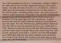 The 13th Amendment to the U.S. Constitution, ratified in 1865 in the aftermath of the Civil War, abolished slavery in the United States. The 14th Amendment to the U.S. Constitution, ratified in 1868, granted citizenship to all persons born or naturalized in the United States—including former slaves—and guaranteed all citizens "equal protection of the laws." One of three amendments passed during the Reconstruction era to abolish slavery and establish civil and legal rights for black Americans, it would become the basis for many landmark Supreme Court decisions over the years. The 15th Amendment granting African-American men the right to vote was adopted into the U.S. Constitution in 1870. Despite the amendment, by the late 1870s discriminatory practices were used to prevent blacks from exercising their right to vote, especially in the South. It wasn't until the Voting Rights Act of 1965 that legal barriers were outlawed at the state and local levels if they denied African-Americans their right to vote under the 15th Amendment.