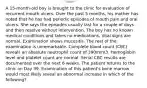 A 15-month-old boy is brought to the clinic for evaluation of recurrent mouth ulcers. Over the past 5 months, his mother has noted that he has had periodic episodes of mouth pain and oral ulcers. She says the episodes usually last for a couple of days and then resolve without intervention. The boy has no known medical conditions and takes no medications. Vital signs are normal. Examination shows mucositis. The rest of the examination is unremarkable. Complete blood count (CBC) reveals an absolute neutrophil count of 390/mm3. Hemoglobin level and platelet count are normal. Serial CBC results are documented over the next 6 weeks. The patient returns to the clinic on Day 39. Examination of this patient's bone marrow would most likely reveal an abnormal increase in which of the following?