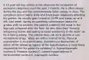 A 15-year-old boy comes to the physician for evaluation of excessive sleepiness over the past 3 months. He is often sleepy during the day and has spontaneously fallen asleep in class. The symptoms occur nearly daily and have been negatively affecting his grades. He usually goes to bed at 10 PM and wakes up at 8 AM. Last week, during an upsetting conversation about his grades with his parents, the patient suddenly felt weak in the legs and collapsed onto the floor. He also describes "hearing whispering noises and seeing animals wandering in the room" as he is falling asleep. The patient does not drink alcohol or use recreational drugs. Vitals are within normal limits. Physical examination is noncontributory. Autoimmune destruction of which of the following regions of the hypothalamus is most likely responsible for this patient's condition? A. Suprachiasmatic nucleus B. Preoptic nucleus C. Lateral hypothalamus D. Ventromedial nucleus E. Supraoptic nucleus