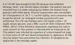 A 17 YO WF was brought to the ER because she exhibited lethargy, fever, and mental status changes. The patient had just returned from a 1-week camping trip where she shared living quarters with other teens. Physical examination was remarkable for a temperature of 39.3° C, nuchal rigidity, and a response only to painful stimuli. An emergent lumbar puncture (LP) was performed. The CSF lab findings were 130 mg/dL protein, 20 mg/dL serum glucose, and a WBC count of 1500 cells/mm3 (95% PMNs). Which of the following statements regarding this case is most correct? A) This patient is infected with an enterovirus. B) This patient was infected by ingestion of contaminated hot dogs. C) Gram stain of CSF will reveal intracellular G- diplococci. D) Hib vaccine would have prevented this infection. E) Streptococcus agalactiae is the etiologic agent.