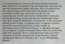 A 17-year-old woman comes to the office because of severe, lower abdominal cramping for the past three days. She says that she also has purulent vaginal discharge. She is sexually active with several males at her high school and admits to only occasional condom use. She is not currently on oral contraceptives. For the past month, she has been having pain and bleeding during intercourse. Physical examination shows right lower quadrant tenderness. The abdomen is soft and bowel sounds are diminished. A pregnancy test is negative. A Gram's stain from a cervical swab shows a large number of polymorphonuclear cells and diplococci. A rapid plasma reagin test is negative. A pelvic ultrasound shows some free fluid in the right lower quadrant. Which of the following is the most likely diagnosis? A. Ectopic pregnancy B. Endometriosis C. Missed spontaneous abortion D. Ovarian cyst E. Pelvic inflammatory disease