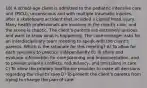 18) A school-age client is admitted to the pediatric intensive care unit (PICU), unconscious and with multiple traumatic injuries, after a skateboard accident that included a closed head injury. Many health professionals are involved in the client's care, and the scene is chaotic. The client's parents are extremely anxious and want to know what is happening. The case manager asks for an interdisciplinary team meeting to speak with the client's parents. Which is the rationale for this meeting? A) To allow for each specialty to practice independently B) To share and evaluate information for care planning and implementation, and to prevent priority conflicts, redundancy, and omissions in care C) To allow the primary healthcare provider to make all decisions regarding the client's care D) To prevent the client's parents from trying to change the plan of care