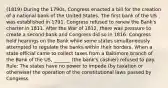 (1819) During the 1790s, Congress enacted a bill for the creation of a national bank of the United States. The first bank of the US was established in 1791. Congress refused to renew the Bank's charter in 1811. After the War of 1812, there was pressure to create a second bank and Congress did so in 1816. Congress held hearings on the Bank while some states simultaneously attempted to regulate the banks within their borders. When a state official came to collect taxes from a Baltimore branch of the Bank of the US, _______ (the bank's cashier) refused to pay. Rule: The states have no power to impede (by taxation or otherwise) the operation of the constitutional laws passed by Congress.