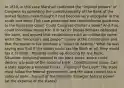 In 1819, in this case Marshall confirmed the "implied powers" of Congress by upholding the constitutionality of the Bank of the United States, even thought it had become very unpopular in the south and west. This case presented two constitutional questions to the Surpreme Court: Could Congress charter a bank? And if so, could individual states ban it or tax it? Daniel Webster defended the bank, and argued that establishing such an institution came withit the "necessary and proper" clause of the Constitution and that the power to tax involved a "power to destroy." What he was saying was that if the states could tax the Bank at all, they would tax it to death. Marshall ended up deciding for the Bank. Situation: Maryland wanted to tax bank notes, which could destroy a branch of the national bank - Constitutional Issue: Can a state oppose a national bank? - Finding of the Court: The state must follow the federal government, and the state cannot tax a national bank - Impact of the Decision: Enlarges federal power (at the expense of the states)