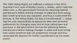 The 1965 Voting Rights Act suffered a setback in the 2013 Supreme Court case of Shelby County v. Holder, which held that Select one: a. the government formula for obtaining federal preclearance before making changes to state and local voting laws and/or practices was outdated, and thus it overturned the formula. b. the Voting Rights Act was unconstitutional. c. states had the sole responsibility to determine their own formulaic preferences for changing state and or local voting laws and practices. d. the government formula for obtaining federal preclearance before making changes to state and local voting laws and/or practices was not progressive enough and thus remanded the decision for further consideration by the lower courts.