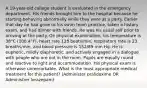 A 19-year-old college student is evaluated in the emergency department. His friends brought him to the hospital because he starting behaving abnormally while they were at a party. Earlier that day he had gone to his swim team practice, taken a history exam, and had dinner with friends. He was his usual self prior to arriving at the party. On physical examination, his temperature is 38°C (100.4°F), heart rate 128 beats/min, respiratory rate is 23 breaths/min, and blood pressure is 152/89 mm Hg. He is euphoric, mildly diaphoretic, and actively engaged in a dialogue with people who are not in the room. Pupils are equally round and reactive to light and accommodation. His physical exam is otherwise unremarkable. What is the most appropriate medical treatment for this patient? (Administer pralidoxime OR Administrer lorazepam)