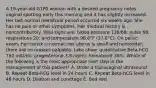 A 19-year-old G1P0 woman with a desired pregnancy notes vaginal spotting early this morning and it has slightly increased. Her last normal menstrual period occurred six weeks ago. She has no pain or other symptoms. Her medical history is noncontributory. Vital signs are: blood pressure 120/68; pulse 68; respirations 20; and temperature 98.6°F (37.0°C). On pelvic exam, her cervix is normal; her uterus is small and nontender; there are no masses palpable. Labs show: quantitative Beta-hCG 750 mIU/ml; progesterone 3.8 ng/ml; hematocrit 38%. Which of the following is the most appropriate next step in the management of this patient? A. Order a transvaginal ultrasound B. Repeat Beta-hCG level in 24 hours C. Repeat Beta-hCG level in 48 hours D. Dilation and curettage E. Bed rest