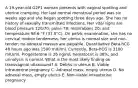 A 19-year-old G2P1 woman presents with vaginal spotting and uterine cramping. Her last normal menstrual period was six weeks ago and she began spotting three days ago. She has no history of sexually transmitted infections. Her vital signs are blood pressure 120/70; pulse 78; respirations 20; and temperature 98.6 °F (37.0°C). On pelvic examination, she has no cervical motion tenderness, her uterus is normal size and non-tender; no adnexal masses are palpable. Quantitative Beta-hCG 48 hours ago was 1500 mIU/ml. Currently, Beta-hCG is 3100 mIU/ml. Progesterone is 26 ng/ml; hematocrit is 38%; and urinalysis is normal. What is the most likely finding on transvaginal ultrasound? A. Debris in uterus B. Viable intrauterine pregnancy C. Adnexal mass, empty uterus D. No adnexal mass, empty uterus E. Non-viable intrauterine pregnancy