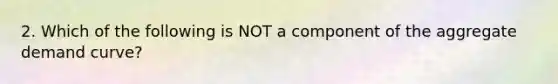 2. Which of the following is NOT a component of the aggregate demand curve?
