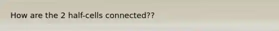 How are the 2 half-cells connected??