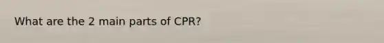 What are the 2 main parts of CPR?