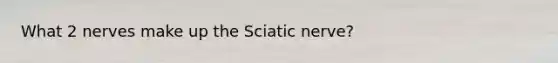 What 2 nerves make up the Sciatic nerve?