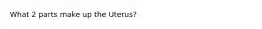 What 2 parts make up the Uterus?