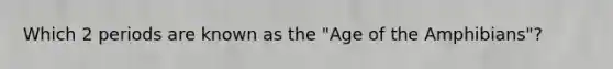 Which 2 periods are known as the "Age of the Amphibians"?