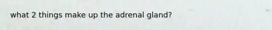 what 2 things make up the adrenal gland?