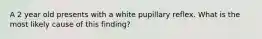 A 2 year old presents with a white pupillary reflex. What is the most likely cause of this finding?