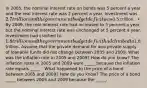 In​ 2005, the nominal interest rate on bonds was 5 percent a year and the real interest rate was 2 percent a year. Investment was​ 2.7 trillion and the government budget deficit was​0.5 trillion. ​ • By​ 2009, the real interest rate had increased to 5 percent a​ year, but the nominal interest rate was unchanged at 5 percent a year. Investment had crashed to​ 1.8 trillion and the government budget deficit had climbed to​1.8 trillion. Assume that the private demand for and private supply of loanable funds did not change between 2005 and 2009. What was the inflation rate in 2005 and​ 2009? How do you​ know? The inflation rates in 2005 and 2009 were​ _____ because the inflation rate equals​ _____ . What happened to the price of a bond between 2005 and​ 2009? How do you​ know? The price of a bond ​ _____ between 2005 and 2009 because the​ _____.