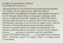 In​ 2009, the government collected​ 2.10 trillion in​ revenues, a drop of 16.6 percent while government spending jumped to​3.52 trillion, up 18.2 percent over 2008. The Obama administration has pledged to include a​ deficit-reduction plan in its 2011​ budget, which will go to Congress in February 2010. ​Source: Charleston Daily Mail​, October​ 16, 2009 If the​ deficit-reduction plan includes an increase in the tax rate on interest income and a decrease in the tax rate on wage​ income, how will this policy influence the labor market and the equilibrium amount of loanable​ funds? Also explain how this policy will influence potential GDP. An increase in the tax rate on interest income​ ______ saving and investment and the equilibrium amount of loanable funds and​ ______ the growth rate of potential GDP. A. ​decreases; raises B. ​increases; raises C. ​increases; slows D. ​decreases;