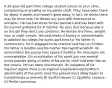 A 20-year-old part-time college student comes to your clinic, complaining of growths on his penile shaft. They have been there for about 6 weeks and haven't gone away. In fact, he thinks there may be more now. He denies any pain with intercourse or urination. He has had three former partners and has been with his current girlfriend for 6 months. He says that because she is on the pill they don't use condoms. He denies any fever, weight loss, or night sweats. His past medical history is unremarkable. In addition to college, he works part-time for his father in construction. He is engaged to be married and has no children. His father is healthy and his mother has hypothyroidism. On examination the young man appears healthy. His vital signs are unremarkable. On visualization of his penis you see several moist papules along all sides of his penile shaft and even two on the corona. He has been circumcised. On palpation of his inguinal region there is no inguinal lymphadenopathy.Which abnormality of the penis does this patient most likely have? A) Condylomata acuminata B) Genital herpes C) Syphilitic chancre D) Penile carcinoma