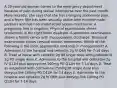 A 20-year-old woman comes to the emergency department because of pain during sexual intercourse over the past month. More recently, she says that she has cramping abdominal pain, and a fever. She has been sexually active with multiple male partners and has had unprotected sexual intercourse. A pregnancy test is negative. Physical examination shows tenderness in the right lower quadrant. A speculum examination shows a friable cervix with mucupurulent discharge. Bimanual examination shows cervical motion tenderness. Which of the following is the most appropriate next step in management? A. Admission to the hospital and cefoxitin 2g IV Q6H for 7-14 days B. Treat at home with cefoxitin 2g IM single dose with probenecid 1g PO single dose C. Admission to the hospital and cefotetan 2g IV Q12H plus doxycycline 100mg PO Q12H for 7-14 days D. Treat as outpatient with ceftriaxone 250mg IM single dose plus doxycycline 100mg PO Q12H for 14 days E. Admission to the hospital and cefoxitin 2g IV Q6H plus doxycycline 100mg PO Q12H for 7-14 days