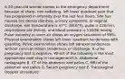 A 20-year-old woman comes to the emergency department because of sharp, non-radiating, left lower quadrant pain that has progressed in intensity over the last four hours. She has nausea but denies diarrhea, urinary symptoms, or vaginal discharge. Her temperature is 37°C (98.6°F), pulse is 120/min, respirations are 26/min, and blood pressure is 130/80 mmHg. Pulse oximetry in room air shows an oxygen saturation of 99%. Physical examination shows left lower quadrant tenderness with guarding. Pelvic examination shows left adnexal tenderness without cervical motion tenderness or discharge. A urine pregnancy test is negative. Which of the following is the most appropriate next step in management? A. Abdominal radiographs B. CT of the abdomen and pelvis C. MRI of the abdomen and pelvis D. Serum pregnancy test E. Transvaginal Doppler ultrasound