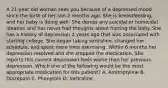 A 21-year old woman sees you because of a depressed mood since the birth of her son 2 months ago. She is breastfeeding, and her baby is doing well. She denies any suicidal or homicidal ideation and has never had thoughts about hurting the baby. She has a history of depression 2 years ago that was associated with starting college. She began taking sertraline, changed her schedule, and spent more time exercising. Within 6 months her depression resolved and she stopped the medication. She reports this current depression feels worse than her previous depression. Which one of the following would be the most appropriate medication for this patient? A. Amitriptyline B. Diazepam C. Phenytoin D. Sertraline