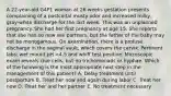 A 22-year-old G4P1 woman at 26 weeks gestation presents complaining of a postcoital musty odor and increased milky, gray-white discharge for the last week. This was an unplanned pregnancy. She had her first pregnancy at age 15. She reports that she has no new sex partners, but the father of the baby may not be monogamous. On examination, there is a profuse discharge in the vaginal vault, which covers the cervix. Pertinent labs: wet mount pH >4.5 and whiff test positive. Microscopic exam reveals clue cells, but no trichomonads or hyphae. Which of the following is the most appropriate next step in the management of this patient? A. Delay treatment until postpartum B. Treat her now and again during labor C. Treat her now D. Treat her and her partner E. No treatment necessary