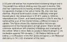 A 22-year-old woman has experienced increasing fatigue and a 7-kg weight loss without dieting over the past 4 months. She also has experienced increasing anxiety and nervousness with no apparent changes in her job or home life. She now has diarrhea. Physical examination shows a diffusely enlarged thyroid gland. Her temperature is 37.6°C, pulse is 103/min, respirations are 17/min, and blood pressure is 135/75 mm Hg. A radionuclide scan of the thyroid shows a diffuse increase in uptake. The figure shows the representative microscopic appearance of the thyroid gland at high power. There are tall columnar epithelium with papillary infoldings and scalloping of the colloid. What is most likely to produce these findings? □ (A) Antibodies against TSH receptor □ (B) Dietary deficiency of iodine □ (C) Mutation in the RET proto-oncogene □ (D) Maternal deficiency in T4 □ (E) Irradiation of the neck