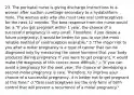 23. The perinatal nurse is giving discharge instructions to a woman after suction curettage secondary to a hydatidiform mole. The woman asks why she must take oral contraceptives for the next 12 months. The best response from the nurse would be: a."If you get pregnant within 1 year, the chance of a successful pregnancy is very small. Therefore, if you desire a future pregnancy, it would be better for you to use the most reliable method of contraception available." b."The major risk to you after a molar pregnancy is a type of cancer that can be diagnosed only by measuring the same hormone that your body produces during pregnancy. If you were to get pregnant, it would make the diagnosis of this cancer more difficult." c."If you can avoid a pregnancy for the next year, the chance of developing a second molar pregnancy is rare. Therefore, to improve your chance of a successful pregnancy, it is better not to get pregnant at this time." d."Oral contraceptives are the only form of birth control that will prevent a recurrence of a molar pregnancy."