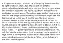 A 23-year-old woman comes to the emergency department due to right wrist pain after a fall. The patient fell onto her outstretched hand while walking across the floor at a gym where she exercises regularly. She has no significant medical history and takes no medications. The patient says she has tried several diets to lose weight and is currently consuming a vegan diet. Her last menstrual period was 3 months ago. She does not use tobacco, alcohol, or illicit drugs. Temperature is 36.1 C (97 F), blood pressure is 90/58 mm Hg, and pulse is 50/min. BMI is 18.3 kg/m2. Weight is 50 kg (110.2 lb) and height is 165 cm (5 ft 5 in). Physical examination shows tenderness and swelling over the distal radius. The parotid glands are enlarged and there are fine, soft hairs on her extremities. Urine pregnancy test is negative. X-rays reveal a nondisplaced fracture of the right distal radius and generalized radiolucency of the bone. Which of the following is the most likely diagnosis?