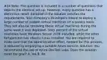 #24 Note: The question is included in a number of questions that depicts the identical set-up. However, every question has a distinctive result. Establish if the solution satisfies the requirements. Your company's developers intend to deploy a large number of custom virtual machines on a weekly basis. They will also be removing these virtual machines during the same week it was deployed. Sixty percent of the virtual machines have Windows Server 2016 installed, while the other fortypercent has Ubuntu Linux installed. You are required to make sure that the administrative effort, needed for this process, is reduced by employing a suitable Azure service. Solution: You recommend the use of Azure DevTest Labs. Does the solution meet the goal? A. Yes B. No