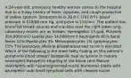 A 24-year-old, previously healthy woman comes to the hospital due to a 3-day history of fever, dyspnea, and cough productive of yellow sputum. Temperature is 38.8 C (101.8 F), blood pressure is 110/66 mm Hg, and pulse is 110/min. The patient has bronchial breath sounds and crackles over the right lower lung. Laboratory results are as follows: Hemoglobin 13 g/dL Platelets 350,000/mm3 Leukocytes 54,000/mm3 Neutrophils 65% Band forms 10% Myelocytes 3% Metamyelocytes 1% Lymphocytes 15% The leukocyte alkaline phosphatase test score is elevated. Which of the following is the most likely finding on this patient's peripheral blood smear? Basophilic oval inclusions in mature neutrophils Basophilic stippling of red blood cells Mature neutrophils with hypersegmented nuclei Numerous blasts with azurophilic rods Small lymphoid cells with cleaved nuclei