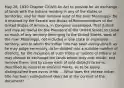 May 28, 1830 Chapter CXLVIII An Act to provide for an exchange of lands with the Indians residing in any of the states or territories, and for their removal west of the river Mississippi. Be it enacted by the Senate and House of Representatives of the United States of America, in Congress assembled, That it shall and may be lawful for the President of the United States to cause so much of any territory belonging to the United States, west of the river Mississippi, not included in any state or organized territory, and to which the Indian title has been extinguished, as he may judge necessary, to be divided into a suitable number of districts, for the reception of such tribes or nations of Indians as may choose to exchange the lands where they now reside, and remove there; and to cause each of said districts to be so described by natural or artificial marks, as to be easily distinguished from every other ... What does the phrase Indian title has been extinguished describe in the context of the document?