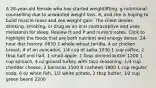 A 28-year-old female who has started weightlifting. g nutritional counselling due to unwanted weight loss. 8, and she is hoping to build muscle mass and see weight gain. The client denies drinking, smoking, or drug es an oral contraceptive and uses melatonin for sleep. Review H and P and nurse's notes. Click to highlight the foods that are both nutrient and energy dense. 24-hour diet history: 0630 1 whole-wheat tortilla, 4 oz chicken breast, 4 of an avocados, 1/4 cup of salsa 1030 1 cup coffee, 2 tbsp half and half, 1 small apple, 1 tbsp almond butter 1200 1 cup spinach, 4 oz ground turkey with taco seasoning. 1/4 cup cheddar cheese, 2 bananas 1500 6 cashews 1900 1 cup regular soda, 6 oz white fish, 1/2 white potato, 2 tbsp butter, 1⁄2 cup green beans 2200