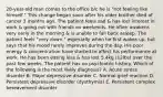 28-year-old man comes to the office b/c he is "not feeling like himself." This change began soon after his older brother died of cancer 3 months ago. The patient feels sad & has lost interest in work & going out with friends on weekends. He often awakens very early in the morning & is unable to fall back asleep. The patient feels "very down," especially when he first wakes up, but says that his mood rarely improves during the day. His poor energy & concentration have started to affect his performance at work. He has been eating less & has lost 5.4kg (12lbs) over the past few weeks. The patient has no psychiatric history. Which of the following is the most likely diagnosis? A. Acute stress disorder B. Major depressive disorder C. Normal grief reaction D. Persistent depressive disorder (dysthymia) E. Persistent complex bereavement disorder