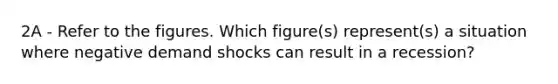 2A - Refer to the figures. Which figure(s) represent(s) a situation where negative demand shocks can result in a recession?